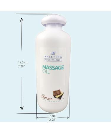 Chocolate Massage Oil - Relaxing Body Massage & Skin Care | Natural Grape Seed & Avocado Oil | 500ml - Buy Online on GoSupps.com