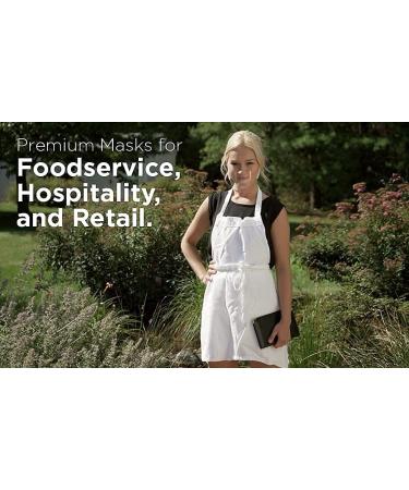 (30 Pack) Ultralight Transparent Hygienic Open Face Shield | Anti-Fog Reusable Clear Mask for Foodservice, Hospitality, and Retail - Buy Online on GoSupps.com