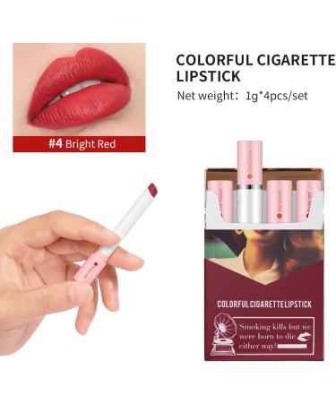  Fusruom Lip Tint | 4 Anti-Stain Lip Gloss Beauty Makeup Cosmetics - Gloss Stick For | For Women Girls Friends Dinner Gatherings Travel Outings - Buy Online on GoSupps.com