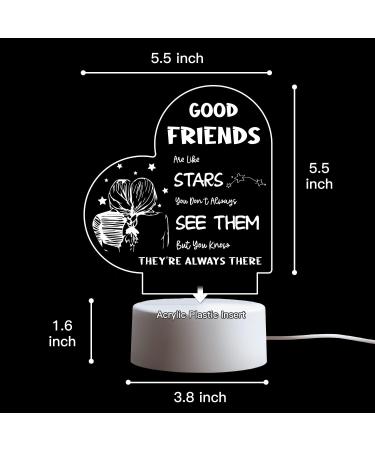 Vetbuosa Friendship Night Light - Best Friends Gifts for Women, Christmas & Birthday Gifts, Long Distance Friendship, BFF, Besties, Going Away - LED Night Light - Buy Online on GoSupps.com