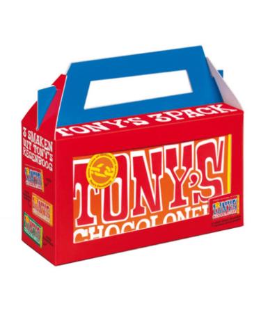 Tony's Chocolonely Tony's Chocolonely - Rainbowpack Classic - 3 x 180g Chocolate - 3 different chocolate bars - Belgium Fairtrade Chocolate