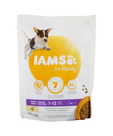 IAMS for Vitality Puppy Small&Medium Chicken for Mini and Medium Breed Puppies - 800g