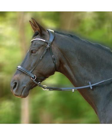 Heinick-Reitsport Black Bitless Bridle | Glow Series Crossunder for Thoroughbreds | International Shipping Available - Buy Online on GoSupps.com