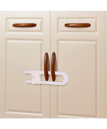 Safety Lock 10 Pcs Proof Safety Locks for Cabinet Locks U-Shaped for Cupboard Kitchen Bathroom StorageDrawers Cupboard Doors. - Buy Online on GoSupps.com