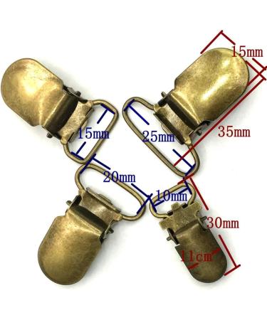 Good.news Pacifier Suspender Straps Clips - 20 Pcs Pacifier Holders & Toy Bib - 20mm Bronze - Buy Online on GoSupps.com