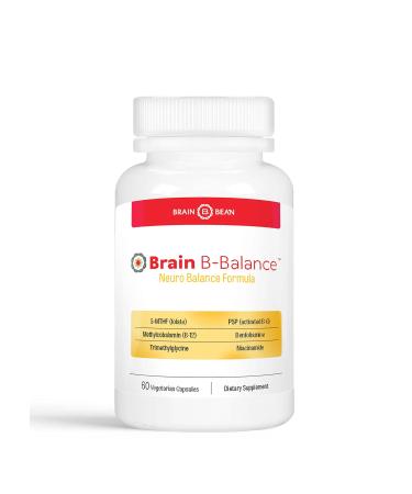 Brain B-Balance | Neuro Balance Formula | with 5-MTHF B12 Benfotiamine Trimethylglycine and P5P | 60 Servings