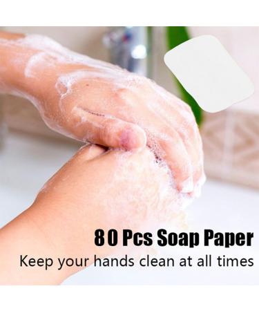 Buy Kgduyc 4 Box Soap Paper Leaves - 80 Disposable Travel Soap Sheets for On-the-Go & Outdoor Use - Buy Online on GoSupps.com