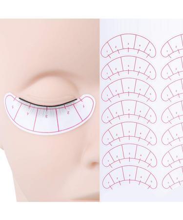 25 Pairs Exercise Eyelashes & 7 Pairs Eye Pads - Beginner Eyelash Extension Accessories | Self-Adhesive Artificial Eyelash Strips - 65-Part Set - Buy Online on GoSupps.com