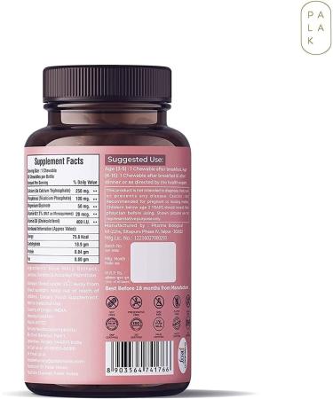 Verem Palak Kids Calcium with Vitamin D3, K2 & Magnesium | 60 No Sugar Chewables - Buy Online on GoSupps.com