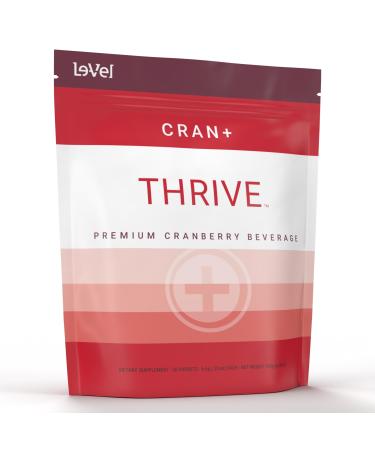Le-Vel Thrive Cran+ | Herbal Supplement Powder for Urinary Tract Health | with D-Mannose Cranberry Apple Cider Vinegar & Antioxidants | 30 Packets