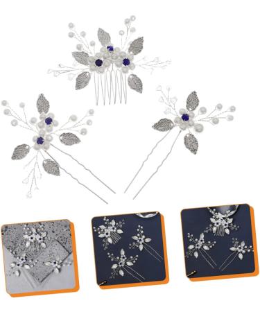 Angoily 5 Sets Bridal Wedding Comb Banquet Hair Accessory Bridal Hair Clip Bridal Hair Comb Bride Hair Fork Wedding Hair Clip Decorative Hair Combs Flower Women's Beautiful Hair up Zircon - Buy Online on GoSupps.com
