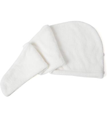 ENETIX Microfiber Hair Towels for Women - Quick-Dry Anti-Frizz Hair Turban | Super Absorbent 25x70 cm with Button (White) - Fast Drying & International Shipping - Buy Online on GoSupps.com
