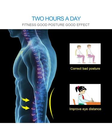 Adjustable Back Posture Male Female Magnetic Support Nylon Elastic Brace Belt Home Office Sport Neck Brace Black S - Buy Online on GoSupps.com