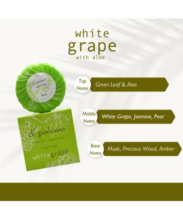 Di Palomo Vegan White Grape & Aloe Luxury Soap Bar - 100g Moisturising Hand Soap for Women & Men - Buy Online on GoSupps.com