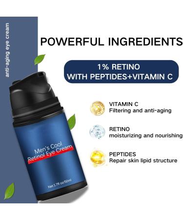 IZBEAUVO man s Retinol Eye Cream Mens Eye Cream Instant Eye Cream Tightener Eye Bag Cream Peptide Lifting Eye Gel Reduces Puffiness Under Eye Bags Dark Circles Wrinkles and Fine Lines - Buy Online on GoSupps.com