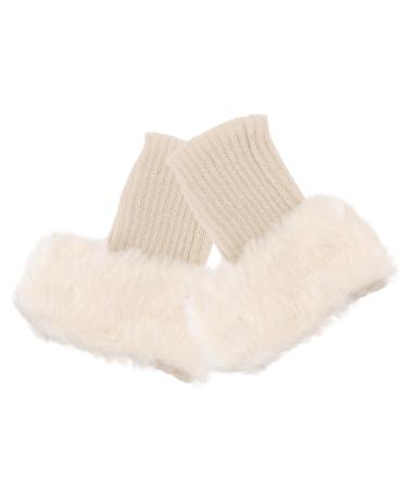 Kisangel 3 pairs boot covers from fur winter tops for women fashionable tops for women yoga tops for women short boot cuff boots with artificial fur stock for women cylinder