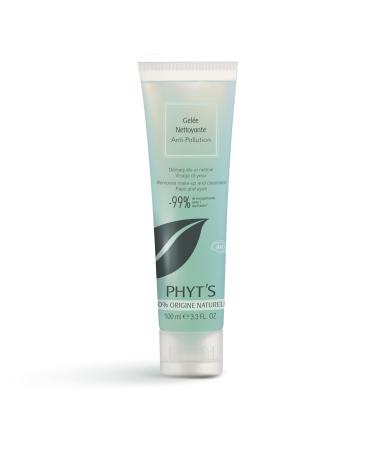 Phyts Anti-Pollution Cleansing Jelly - Facial Cleanser for Women - Removes Waterproof Makeup and Impurities - Nourishes Skin - 3.3 oz