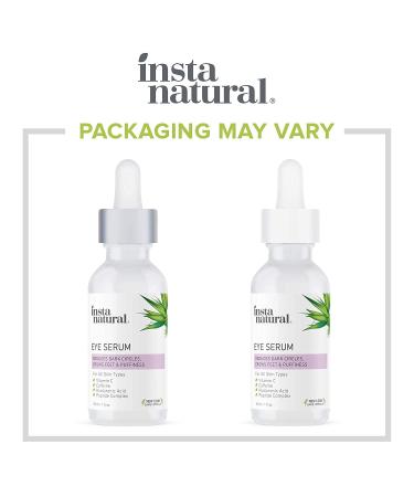 InstaNatural Youth Restoring Eye Serum 1 fl oz - Anti-Aging Eye Treatment for Dark Circles & Puffiness - Buy Online on GoSupps.com