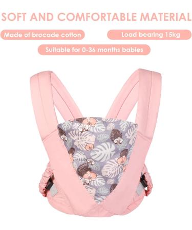 iFCOW Baby Sling Carrier Baby Wrap Sling Baby Wrap Carriers Handfree Swaddle Wrap Front and Back Suitable from Birth to 15KG Pink - Buy Online on GoSupps.com