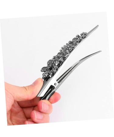 Beaupretty French Hair 1Pc Retro Large Rhinestone Metal Horn Clip Headdress Clip Clip Hair Accessories hair accessory for girls women's hair clips hair clips for alligator Bridal Hair Clip - Buy Online on GoSupps.com