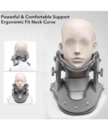 Adjustable Cervical Neck Traction Device - Electrical Hot Compress for Pain Relief & Spine Alignment | International Shipping - Buy Online on GoSupps.com