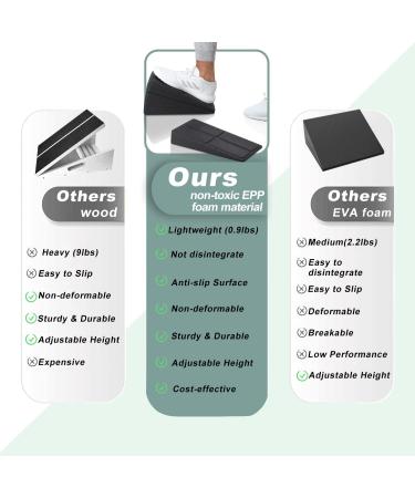 Slant Board 3pcs 12''Squat Wedge Calf Stretcher for Physical Therapy Equipment Plantar Fasciitis Heel  Foot Stretching  Shin Splint  and Calf Stretch Wedge Improve Lower Leg - Buy Online on GoSupps.com