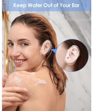 200 Pack Disposable Shower Ear Covers 13cm - Waterproof Ear Protectors for Hair Dye - Ear Shower Caps - Buy Online on GoSupps.com