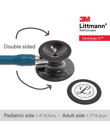 3M Littmann Cardiology IV Stethoscope - High Polish Smoke Chestpiece, Caribbean Blue Tube - 27 inch - Buy Online on GoSupps.com