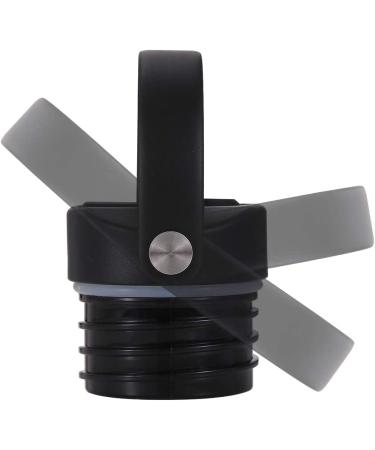 Iron Flask Standard Mouth Straw Lid Set - BPA Free, 2 Lids, 4 Straws, 2 Brushes - Midnight Black - Buy Online on GoSupps.com
