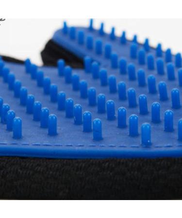 Pet Hair Remover Glove - Gentle Pet Grooming Glove Brush - Deshedding Glove - Massage Mitt with Enhanced Five Finger Design - Perfect for Dogs & Cats with Long & Short Fur - 1 Pack (Right-Hand) Blue - Buy Online on GoSupps.com