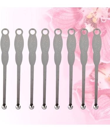 200pcs Stainless Steel Ear Wax Removal Spoon - Portable Ear Pick Scoop - Silver 6*0.6cm - Buy Online on GoSupps.com