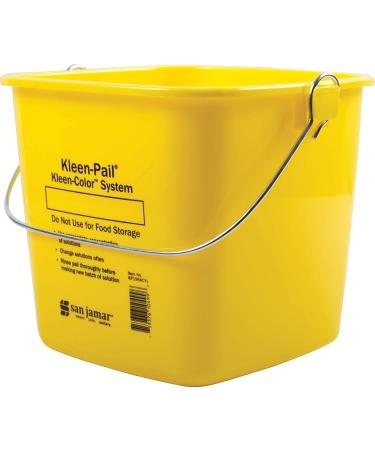 San Jamar Kleen-Pail 6 Qt Yellow Plastic Cleaning Bucket - Buy Online on GoSupps.com