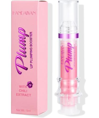 Chili Extract Plumping Lip Oil - Clear Pink Instant Plumper Gloss for Hydrated Lips (05#) - Buy Online on GoSupps.com