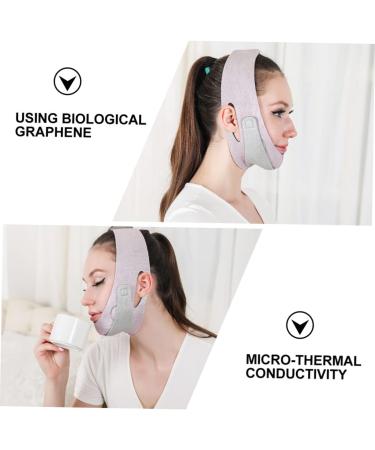 Baluue 1pc Thin Face Belt Tape Face Shaper Strap Lift Facial Slimming Strap -double Chin Mercerized Cloth 60X10.5X1cm Pink - Buy Online on GoSupps.com