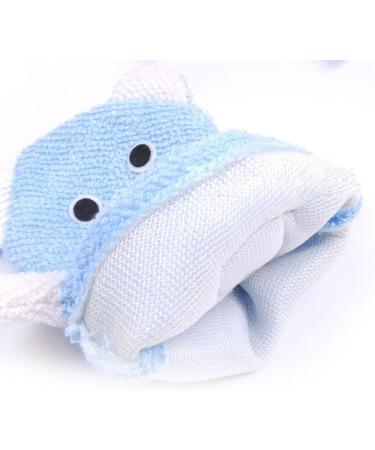 Kids Bath Loofah Sponge Set - Non-toxic, Skin-friendly Terry Cloth Bath Mitts (Cartoon Rabbit/Duck/Bear) - Pack of 3 - Buy Online on GoSupps.com