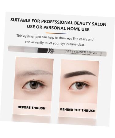 Healeved 12pcs Lying Silkworm Eyeliner Glitter Highlighter Glitter Eyeshadow Gel Eyebrow Ruler White Plastic - Buy Online on GoSupps.com