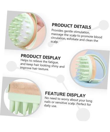 Magiclulu 2-in-1 Shampoo & Scalp Massage Brush - Silicone Bath Brush for Scalp Care & Body Peeling - International Shipping Available - Buy Online on GoSupps.com