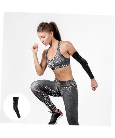 Mobestech Sports Arm Sleeves | Elbow Cushion Support Brace | Elbow Strap - Black - International Shipping Available - Buy Online on GoSupps.com