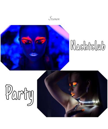 12 Colors Fluorescent Nail Powder - UV Reactive Neon Pigment for Halloween Nail Art | DIY Manicure Tool - Buy Online on GoSupps.com