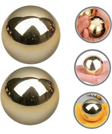 Buy Tovinanna 4-Piece Brass Massage Balls - Hand Exercise & Fitness Roller - Handmade Copper Golden Gift - Buy Online on GoSupps.com