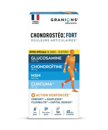 GRANIONS | Chondrosteo+ STRONG Joints | Reinforced Formula | Joint Mobility & Flexibility Bone Capital | Glucosamine Chondro