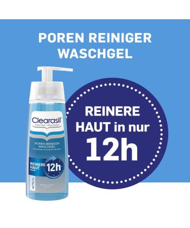 Clearasil Pores Cleaning Washing Gel - 6-Pack (200ml Each) for Acne Blackheads & Clear Skin - International Shipping - Buy Online on GoSupps.com