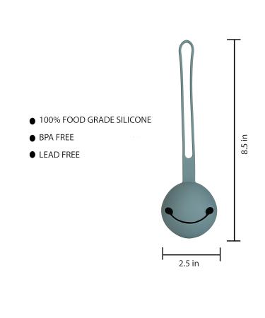 Bebe N Belle Baby Silicone Pacifier Holder - BPA Free, Elegant Charcoal Design | Stroller & Diaper Bag Attachment Case - Buy Online on GoSupps.com