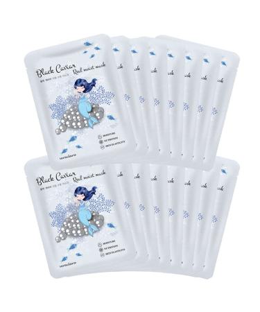 Veraclara Real Moist Facial Mask (16 Pack) - Korean Skincare for Dark Spots Moisturizing & Firming with Black Caviar - Buy Online on GoSupps.com