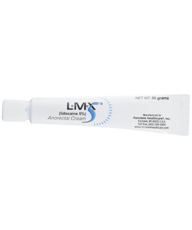 LMX5 Lidocaine Pain Relief Cream 30g Tube  Topical Fast Acting Long Lasting use for Cuts Scraps Sunburn & Bites