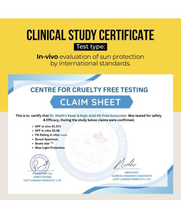 Dr. Sheth's Kesar Oil-Free Sunscreen SPF 50+ PA++++ | For Oily Skin | Non Greasy | 50 g - Buy Online on GoSupps.com