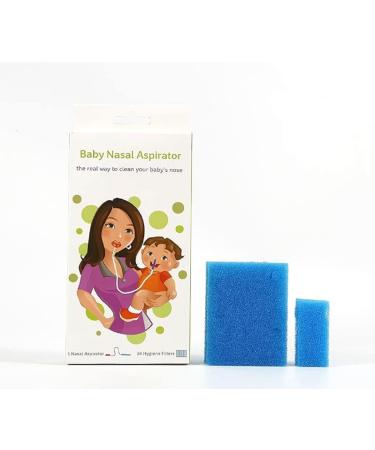 Nasal Aspirator for Baby by Emenet | Booger Sucker with 24 Filters | Baby First Aid Kit Essential for Newborns | Baby Registry Must-Have - Buy Online on GoSupps.com