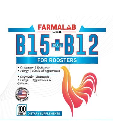 Farmalab B-12 and B-15 for Roosters - 100 Tablets | Essential Supplements for Poultry Health - Buy Online on GoSupps.com