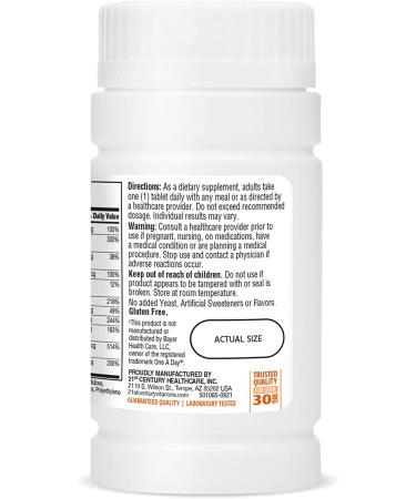 21st Century One Daily Womenâ€™s 50+ Multivitamin & Multimineral - 100 Tablets - Buy Online on GoSupps.com