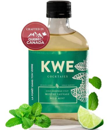 KWE Wild Mint Cocktail Syrup - 200ml | Canadian-Made Mixer for Cocktails & Mocktails | Refreshing Mint Ideal with Rum - Buy Online on GoSupps.com